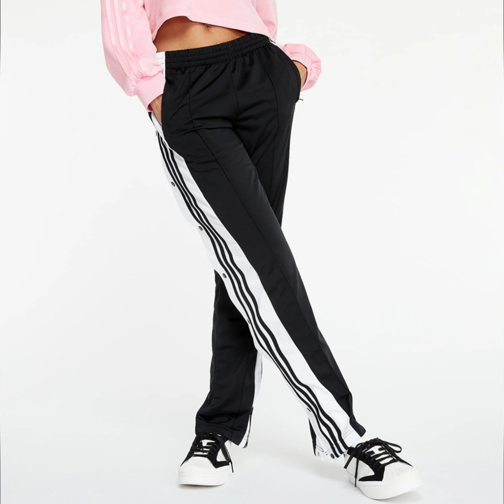 adidas Black and White Track Pants